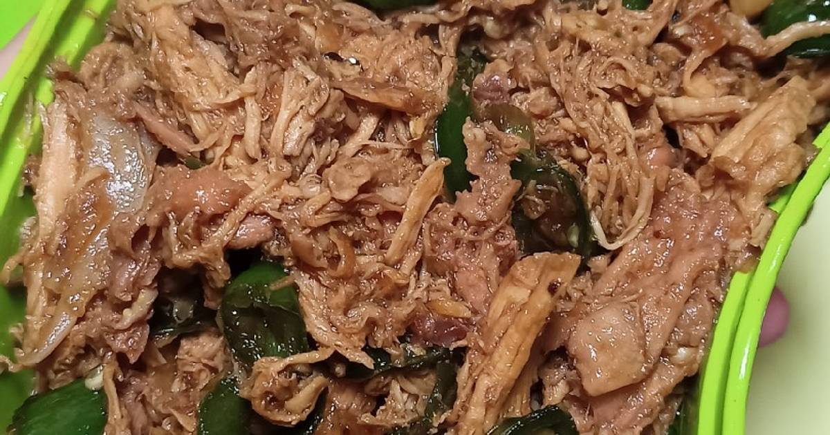 Resep Ayam suwir cabe ijo oleh novita andrian Cookpad