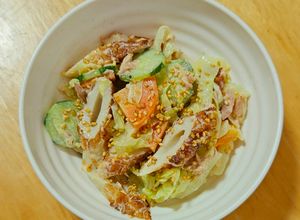 Foto resep Salad Segar Tuna dan Chikuwa