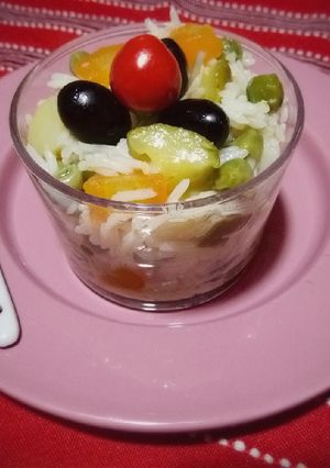 Une photo de Salade de riz individuelles 😋