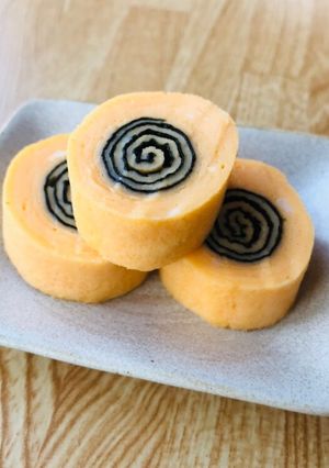 A picture of For Bento! Swirled Egg Roll with Nori.