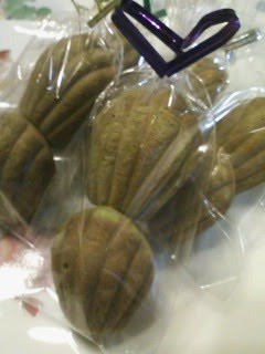 A picture of Chocolatey Matcha Madeleines.