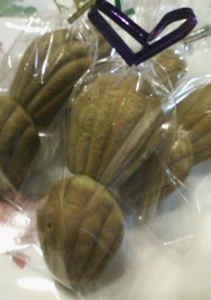 A picture of Chocolatey Matcha Madeleines.