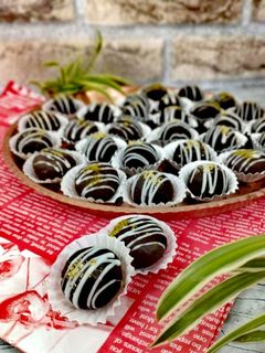 عکسی از دستور شیرینی نارگیلی شکلاتی با سفیده تخم مرغ