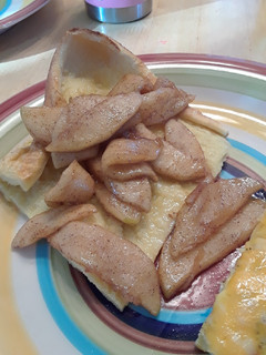 A picture of German Pancake with Caramelized Apples.