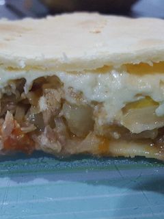Una foto de Tarta de atún con papa