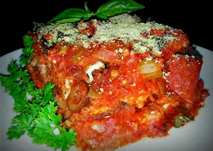 Mike's Sausage Eggplant Parmesan