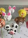 Chocolate dipped marshmallow animals pops