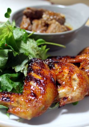 A picture of Grilled Gochujang Chicken Wings.