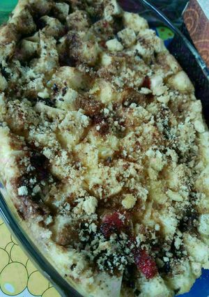 Foto resep Hot Bread Puding with Palm Sugar and Crunchy Bread