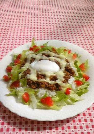A picture of Fashionable Lunch Taco Rice.