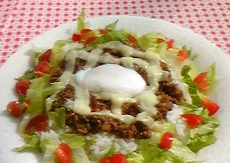 Recipe of Favorite Fashionable Lunch Taco Rice