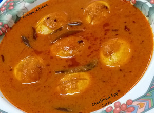 A picture of Chettinad Egg Curry.