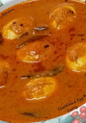 A picture of Chettinad Egg Curry.