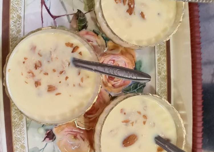 Recipe of Custard badam milk