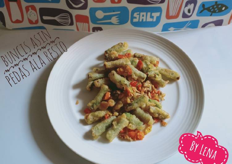 Resep Buncis Asin Pedas Ala Resto Lezat