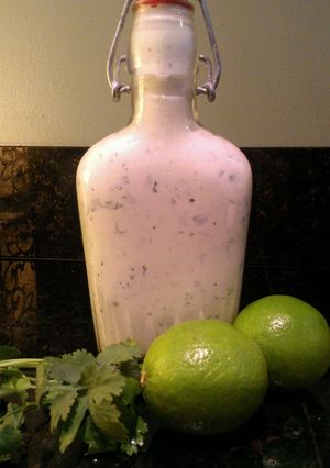 A picture of cilantro lime dressing.