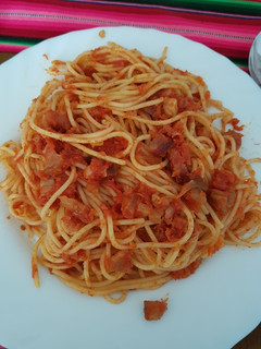 Una foto de Pasta All'Amatriciana- 4 personas