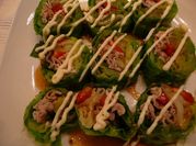 A picture of pork cabbage rolls
