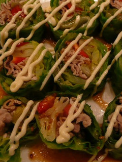 A picture of Pork and Cabbage Rolls.
