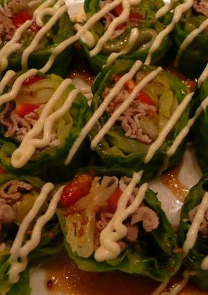 A picture of Pork and Cabbage Rolls.