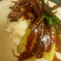 A picture of Braised short - ribs.