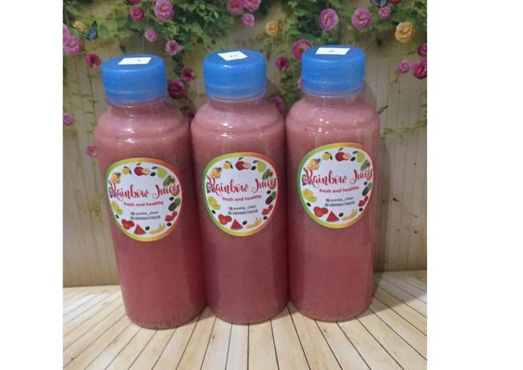 Resep Diet Juice Plum Pear Raspberry Flaxseed, Lezat Sekali