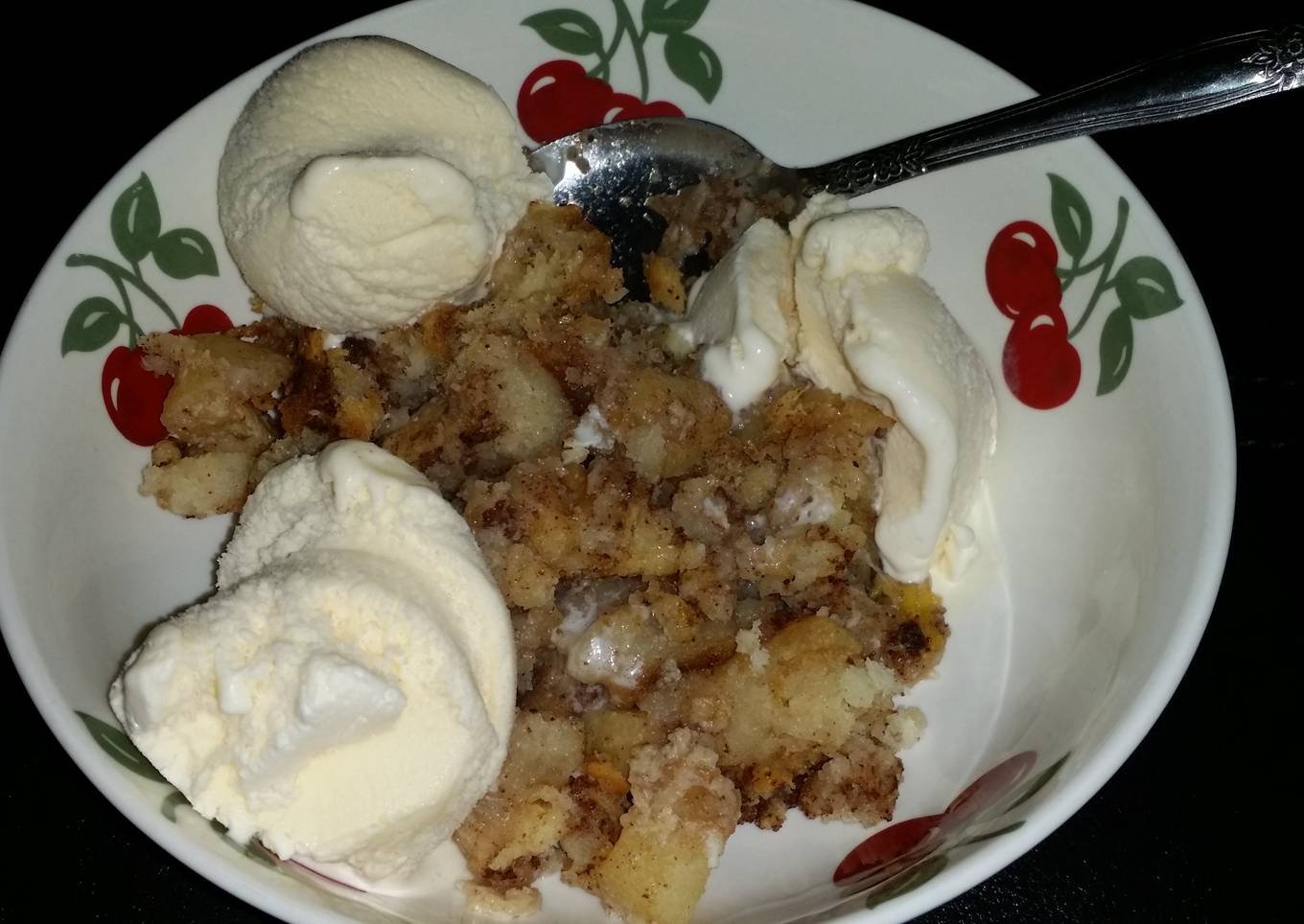 Leftover Biscuit Apple Dessert