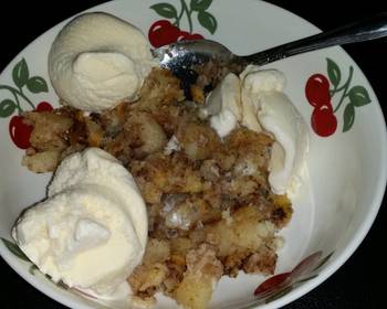 Ready to Serve Leftover Biscuit Apple Dessert Delicious and Healthy