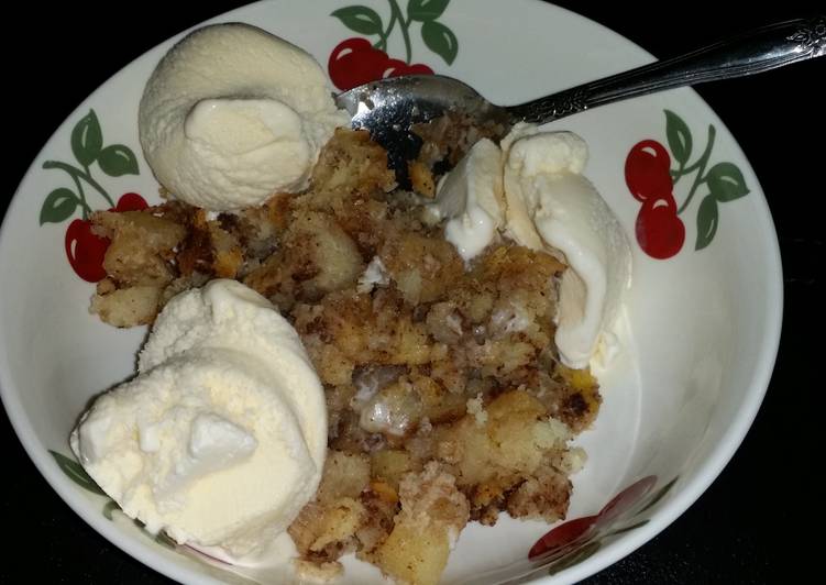 Leftover Biscuit Apple Dessert