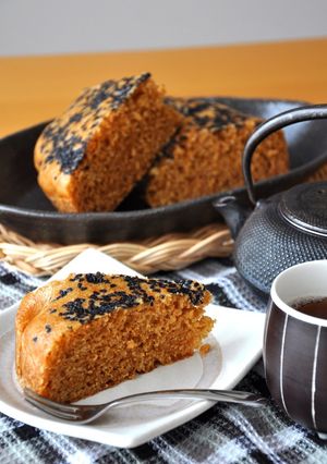 A picture of Ganzuki: Brown Sugar Steamed Bread from Iwate Prefecture.