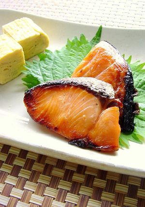 A picture of Lightly-Salted Salmon in Mirin Marinade.