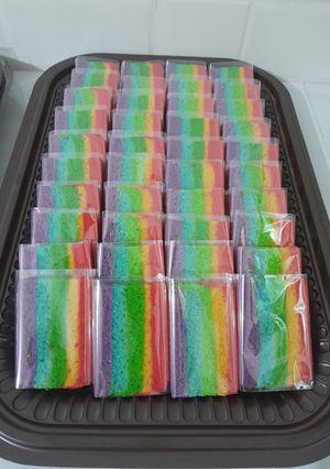 Foto resep Bolu pelangi