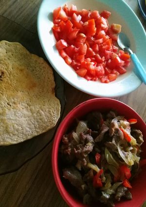 Una foto de Tacos de cordero salteado