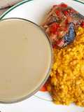 Ukwa with fried fish