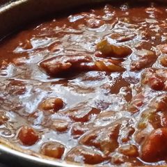 A picture of Iz's Cheater's Chili.