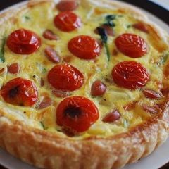 A picture of Quiche with Frozen Puff Pastry.