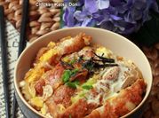 Gambar chicken katsudon ala jepang