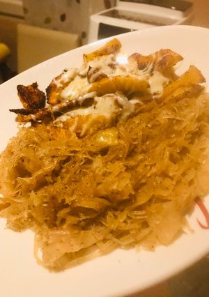 Fehérboros dinsztelt savanyú káposzta recept fotója