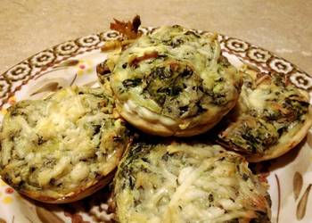 How to Make Appetizing Spinach bacon and cheese cup appetizers