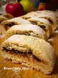 Biscotti alla panna, mele, cannella e cioccolato