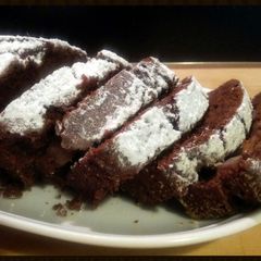 A picture of AMIEs CHOCOLATE and PEAR CAKE.