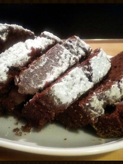A picture of AMIEs CHOCOLATE and PEAR CAKE.