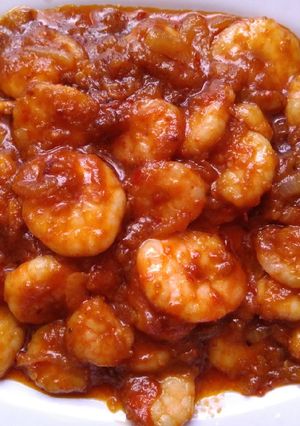 Foto resep Udang saos pedas