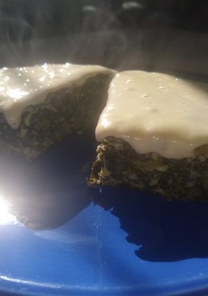 Una foto de Tortilla de hojas de brócoli