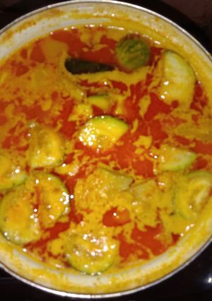 Foto resep Gulai Nangka campur tempe dan terong ijo