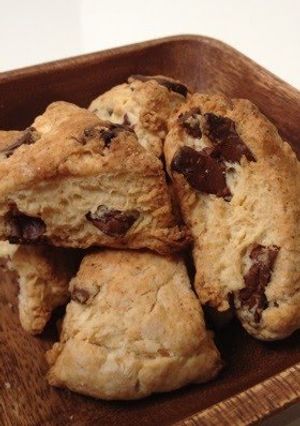 A picture of Easy & Small Starbucks-style Chocolate Scones.
