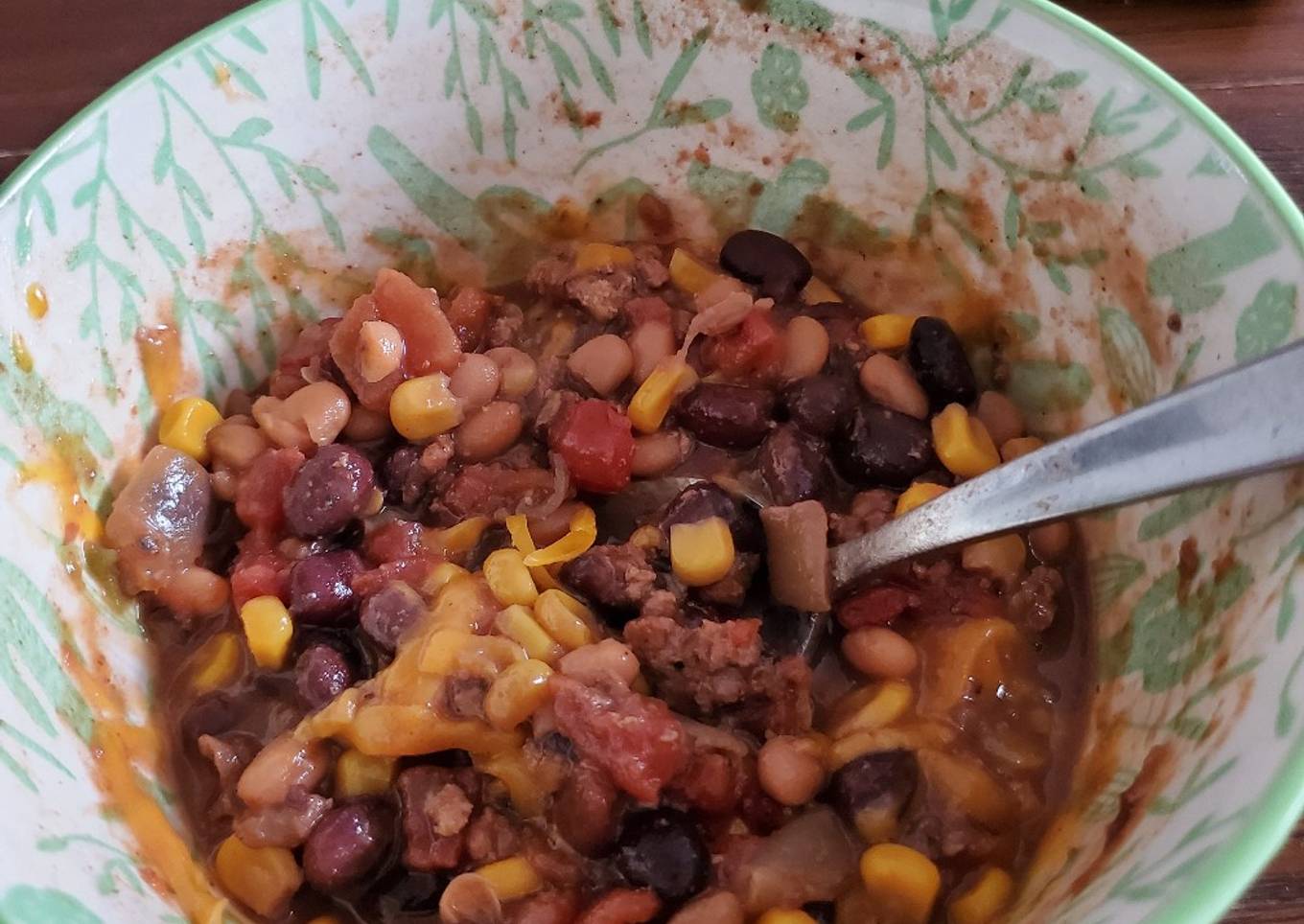 Cook the pork chili slowly
