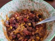 A picture of black bean chilli with pork