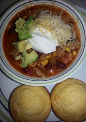 A picture of Turkey Taco Soup.