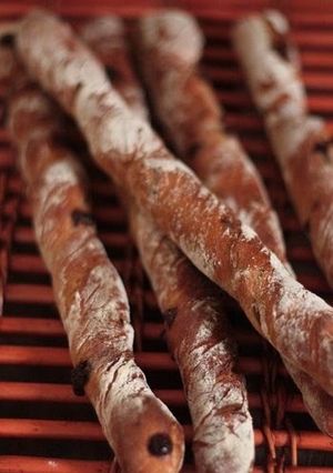 A picture of Chestnut Chocolate Sticks Using Homemade Sourdough Starter.